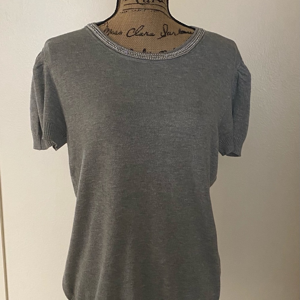 BYDesign Xl lightweight short puffy sleeve sweater